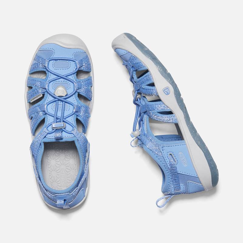 Keen Moxie Sandalen Kinder DE-12758 Della Blue/Vapor - Keen Kinderschuhe Blau